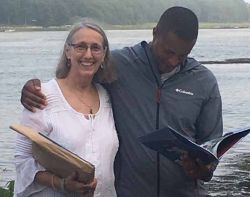 Wendy Ulmer with Craig Melvin from the Today Show